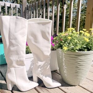 White GOGO boots